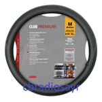 Delux Black Lorry Truck HGV steering wheel cover medium wide grip Ø 44/46