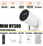 Magcubic Projector HY300 Pro 4K Android 11 Dual Wifi6 260ANSI Home Cinema