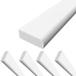 UPVC Plastic Trim 20mm x 1m x 5 Pack - White Architrave Skirting Board/Window Fi
