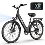 URLIFE 26" Step-Through Electric Bike Ebike 48V 10.4Ah 250W 25km/h 7-Speed UK