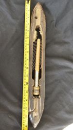 Antique Textile Weaving Loom Shuttle Boat Bobbin 15” Wood