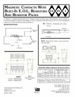 GRI 6644 Magnetic Contact Resistor with 2-Black/2-Blue Lead, 2-1K, 1/8W 