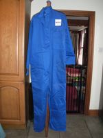 WELDING COVERALLS. PROBAN. FLAME RETARDANT. COTTON OVERALLS. BLUE. Size 52 Large