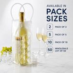 Reusable Freezable Wine Bottle Cooler Bag Ice Champagne Water Bottle Chiller