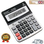 8 DIGITS DISPLAY DESKTOP CALCULATOR, JUMBO LARGE BUTTONS-BUSINESS & ACCOUNTS UK