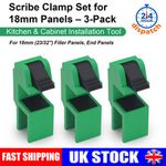 For 18mm (23/32") Panels Fast Fix Scribing Tool Clamp Set of 3 – Snap On Jig UK