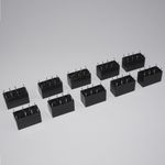 10pcs 8Pin Mini Power Relay 1A 125V AC 2A 30V DC Coil DPDT HK19F-DC12V-SHG gl