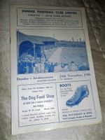 1956/7 DUNDEE V AIRDRIE AIRDRIEONIANS SCOTTISH LEAGUE 