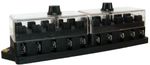 12v/24v Volt 10 Way Heavy Duty Standard Blade Fuse Box Holder Kit Car Van Marine