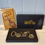 Motorcycle Bottle Opener Gift Box Stickers and Card Never used