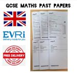 AQA 3 x Maths Past GCSE Exam Papers Higher A5 Booklet With Answers Year 2024