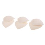 3 Pairs Soft Women's Triangle Bra Pads Inserts for Sports Bra Bikini Nude