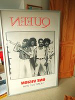 QUEEN ROCK BILLBOARD POSTER 1986 ONE VISION RECORD PROMO MEGA VALUABLE POSTER