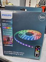 PHILIPS LED Strip Light, 5M, 23.5w, Multi Colour RGBIC and White Lighting REMOTE