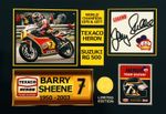 Barry Sheene Photo Display. Signed.