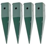 Woodside Steel Garden Arch/Trellis Plant Support Ground Spikes - 4 PACK