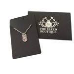 GERMAN SHEPHERD PENDANT WITH 18" SILVER NECKLACE 