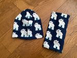 Maxomorra Hat & Scarf Tube - Polar Bear -  up to 24 months
