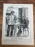 1926 cartoon print " the demon bowler " a.j. cook 