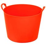 Ramboo PRO 42 Litre Neon Orange Heavy Duty Flexible Tub