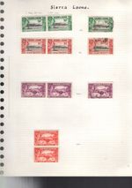 SIERRA LEONE 1938 SET TO 5/- SOME IN PAIRS MINT/USED VALUES. WITH THEIR HISTORY?