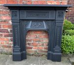 Stunning living room restored Victorian cast Iron fireplace #3
