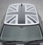 Monochrome Union Jack Roof Graphic - Vinyl Decal for Mini Cooper R56 (2006-2013)