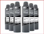 Dove Men + Care Invisible Dry Antiperspirant Deodorant Aerosol 250 ml x6