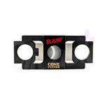 RAW Rolling Papers CONE CUTTER "Left Over Sprucer Upper" with Poker - Black