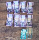 South Sudan Banknotes Lot of 10: 8x £50 & 2x £10 (2017) Uncertified