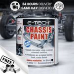 E-TECH Grey Car Van Chassis Frame Brush On Paint Chip Resistant 500ML ECHP03 +CP