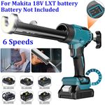6 Speeds Electric Cordless Caulking Gun w/LED Light for Makita 18V LXT Battery