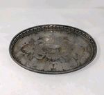 Viners of Sheffield Vintage Alpha Plate Chased Serving Tray - 39.5 × 25.5 × 3 cm