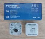 Renata Watch Battery 364 (SR621SW)- Swiss Longest expiry