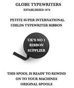 🌎PETITE SUPER INTERNATIONAL TYPEWRITER RIBBON FOR MACHINES WITH ORIGINAL SPOOLS