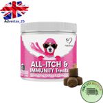 NutriPaw All-Itch Immunity Treats For Dogs|Soothe Itchy Paws, Eyes, Ears,Skin|UK