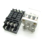 High Power Relay 40A Coil DC12V 24V AC220V 3PDT 3 NO + 3 NC Heavy Duty + Socket