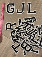 Letter Patches Embroidered Letters Patch Iron on Sew On Alphabet Clothes Crafts