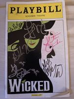 Wicked Playbill Signed Lindsay Mendez Katie Rose Clarke + Cast Broadway 2014