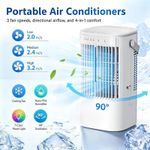 10L Portable Evaporative Air Cooler Fan with Humidifier & Remote Control