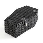 BNWT Dunelm Large Coffin Hamper Black Basket Hamper 14x43x27 cm Halloween Spooky