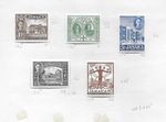 CWD23 1945 Jamaica mint set on album page, CV £4.75, combined postage