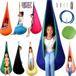 Kids Sensory Swing Indoor Oudoor Children Hammock Pod Swing w/ Inflatable Pillow
