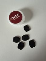 Setex Gecko Grip Glasses Nose Pads (5 Black Pairs) Standard Size 1.0mm
