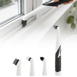 Electric Sonic Scrubber 4 In 1 Cleaning Brush Set With 4 Interchangeable Heads