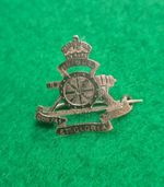 WW1 Royal Artillery Silver Gold Sweetheart Badge