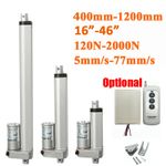 12V Linear Actuator Motor 800mm 1000mm 120N 2000N Fast Speed Remote Controller