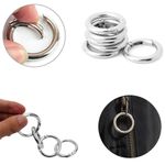 2Pcs  6pcs Round Circle Carabiner Camping Spring Snap Cli^ D4I7y H9Z9 D4M3