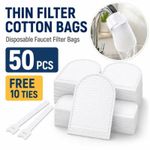 50pcs Faucet Water Filter Bag Cotton Tap Water Filter Thickened Filter Pads