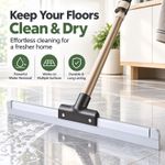 Shower Floor Squeegee Wet Room Tile Cleaning Foam Wiper Blade window Long Handle